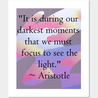 Darkest Moments Quote Posters and Art